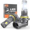 ANTEMOON Lampadine HB4 9006 LED, 100W 20000LM 6500K Bianco 12V Fari Abbaglianti e Anabbaglianti, 1:1 Mini Design Non Polarità per Auto e Moto Kit Lampada Sostituzione per Alogena e Xenon, 2 Lampade
