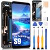 ARSSLY Schermo LCD per Samsung Galaxy S9 Display per Galaxy S9 G960 SM-G960F TFT Touch Screen Assembly con Riparazione Kit (5.8, Nero con Cornice, Senza Fingerprint Unlocking)