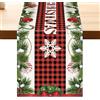 Aitsite Aitsit Runner Da Tavola Natalizio, Decorazioni Natalizie Runner Natalizio Inverno Idrorepellente Runner Da Tavolo Natale Moderno Per Interni E All'aperto Decorazione Da Tavolo Cucina Pranzo 40×180cm