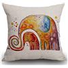 Smooffly Federa per cuscino a forma di elefante, decorazione per la casa per uomo/donna, soggiorno, camera da letto, divano, sedia, 45 x 45 cm