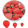 QIUMING 30 Pezzi Fragola Artificiale in Resina - Frutta Decor Simulazione per Decorazioni di Ornamenti di Artigianato Fai da Te
