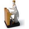 HAUCOZE Amoy-Art Musicista Statuetta Regali Pianoforte Soprammobili Scultura Moderna Figurina Decorazione Casa Ornamento Musicale Statua Resina Arte 22cm