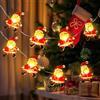 Coquimbo Luci Natale Interno, 3M 30 LED Catena Luminosa Babbo Natale a Batteria, Stringa Luci Decorazioni Natale Esterni Interni per Albero di Natale, Decorazione della Stanza, Festa, Giardino