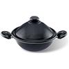 Pensofal, Padella wok, Serie BioStone®, VapSì Wok, Alluminio con rivestimento antiaderente, Diametro 24 cm, Maniglie in bakelite, Adatta All'induzione, Effetto Pietra, Nero