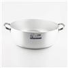 Baldassare Agnelli Pentole Agnelli Alluminio ALMA10650 Linea 3mm Casseruola Bassa con 2 Manici, 50 cm, Acciaio
