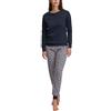 CALIDA Family & Friends Set di Pigiama, Zaffiro Scuro, 48-50 Donna