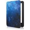 MoKo Custodia Compatibile con 6 Pollici Nuovo Kindle 11a Generazione 2024/2022, Cover Leggera con Auto Sveglia/Sonno per e-Reader, Cielo Stellato Blu