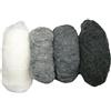 Rayher Pura Lana Vergine/Vello, Melànge, Tonalitá-Grigia, 4 Colori da 25G, 5363200