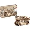 Revell Tiny Adventures 00618 - Kit modellino in legno a forma di autobus londinese, scala 1:40, con motore Pull Back & Go e chiave di avviamento, lunghezza 23,2 cm