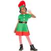 Rubie's Rubies Girls Christmas Elf Costume Dress Belt Stockings Hat Elf Christmas School Functions Party Santa Claus (XS 5-6 YEARS) Carnevale