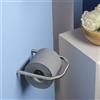Koh-I-Noor TRATTO porta rotolo, 7108S, TRATTO acciaio inox spazzolato/nero [Accessori Bagno > Porta Rotolo]