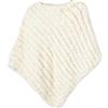 WSPDSD Vera pelliccia lavorata a maglia in pelliccia di coniglio poncho gilet gilet moda avvolgente cappotto Vtg scialle signora pelliccia naturale festa di nozze all'ingrosso - 1 crema, taglia unica
