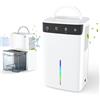EVARY Deumidificatore 2600ML,Deumidificatore Casa Portatile Alta Efficienza,Ultra Silenzioso,Controllo Touch,Sbrinamento Automatico 7 Colori di Luce per Camera da Letto, Guardaroba, Bagno,Ufficio