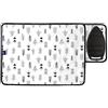Encasa XO Case da stiro stuoia/pad 70x50 cm con imbottitura da 3 mm e supporto in ghisa siliconica per la pressatura a vapore sul tavolo o sul letto - Freccia nera