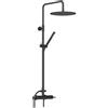 DAMAST - Colonna doccia Fedra in ottone - 18854/18855/18872 : Finitura - Nero opaco