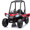 HOMCOM Macchina Elettrica Quad Elettrico Mini per Bambini 3-8 Anni Rosso e Nero