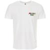 Moschino T-shirt bianco da uomo con applicazione frontale