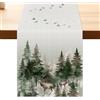 Aitsite Aitsit Runner Da Tavola Natalizio, Decorazioni Natalizie Runner Natalizio Inverno Idrorepellente Runner Da Tavolo Natale Moderno Per Interni E All'aperto Decorazione Da Tavolo Cucina Pranzo 40×180cm
