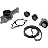 GATES KP26PK2260-1 Pompa acqua + Kit cinghia Poly V con pompa acqua con scanalature nero