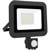 Brightium Proiettore LED intelligente piatto nero 20W: elegante soluzione per l'illuminazione esterna. Con sensori di movimento, garantisce efficienza energetica. Perfetto per valorizzare il tuo