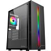 GielleService Case Unykach Armor Lumina Black ATX, Micro ATX, Mini ITX Lato in vetro temperato Illuminazione ARGB 3,5 e 2,5 UK511210