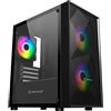 GielleService Case Unykach gaming MIR B200 Micro ATX, Mini ITX UK113011 Lato in vetro temperato - 3,5, 2,5 USB-A 2.0, 3.0 e audio
