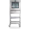 Ⓜ️🔵🔵🔵 Alpes 68/165 FORNO/2 - LIBERI IN CUCINA, Elemento Colonne, colonna cucina, acciaio inox, larg. 68cm, prof. 64cm, alt. 165/170cm, forno elettr. incasso 60cm, 2 ripiani estr. 60cm, 1 cassetto 60cm portaposate