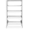 Alpes 98/185 DISPENSA APERTA LIBERI IN CUCINA, Elemento Colonne, colonna cucina, acciaio inox, 5 ripiani per dispensa, 3 regolabili in altezza, larg. 98cm, prof. 50cm, alt. 185/190cm