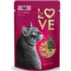 MY LOVE GATTI bocconcini con TACCHINO IN SALSA (75% carne) Cartone Multipack 24 buste da 85gr