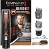 Remington Regolabarba Uomo, incl. Spazzola XL per barba + forbici, 3 pettini di fissaggio (pettine per barba, corto e XL) Lame Autoaffilanti Rivestite in Titanio, Regolabarba MB4046