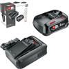 Bosch batteria e caricabatteria rapido Starter Set 18V (1 batteria al litio da 2,5 Ah; 1 caricabatteria rapido; POWER FOR ALL 18V Alliance)