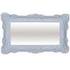 Lnxp Specchio da parete XXL, colore bianco, 96 x 57 cm, stile barocco, stile shabby chic, 75SP