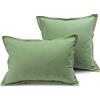 Caleffi 75009 Microfibra Modern Arredo Cuscino, Giada