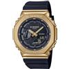 G-Shock Casio Stay Gold Series Orologio analogico digitale con cinturino in resina oro metallizzato e nero | GM-2100G-1A9, Nero/Oro, One Size, moderno
