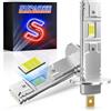 SUPAREE Lampadine LED H1 Canbus H1 LED 6500k Lampadine LED H1 Abbaglianti 20000LM 80W 1:1 Mini Plug and Play Sostituzione per Alogena Senza Ventola (2 Pezzi)