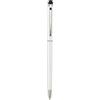 Penna in alluminio a sfera con stylus e refill blu Ore personalizzate o neutre