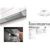 FABER 305.0711.744 Cappa aspirante ad incasso IN-NOVA ZERO DRIP PLUS A60 710 m/h classe A acciaio inox bianca - Garanzia Italia
