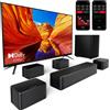 ULTIMEA Poseidon D80 Kit di altoparlanti subwoofer Soundbar a 7.1 canali, Dolby Atmos, 460 W di potenza di picco