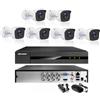 RVT SECURITY KIT Hikvision Videosorveglianza con DVR 8 canali 6 Telecamere Bullet 2MP AHD ✅