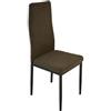 Cribel Sedie Queen MILLERIGHE Cenere Velluto Gambe Nere 40x47x96 di Cribel
