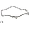 Bracciale Tennis in oro bianco 18 Kt 750 ondulato diamanti 1,78 ct -465/VE-