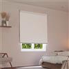 MADECOSTORE Tenda avvolgibile oscurante, altezza 250 cm, gamma Must, colore bianco perla, L154 x H250 cm