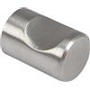 Sun Chain Pomello per mobili Skat, diametro 15 mm, per cassetti, profondità 22 mm, piccolo pomello per cassetti, acciaio inox spazzolato