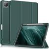 FINTIE Custodia per iPad Pro 11 2022/2021(4ª/3ª Generazione) con Pencil Holder - Sottile Leggero Cover Posteriore in Morbido TPU con Auto Sonno/Sveglia per iPad Pro 11 2020/2018, Midnght Verde