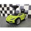 Pilots Kids Auto Lamborghini Verde Cavalcabile a Spinta per Bambini