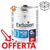 Exclusion Dog Diet Mobility Maiale e Riso - Lattina Da 400 Gr - CONFEZIONE RISPARMIO