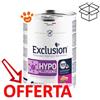 Exclusion Dog Diet Hypoallergenic Adult Maiale e Piselli - Lattina Da 400 Gr - CONFEZIONE RISPARMIO