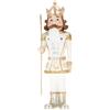 TIMSTOR - Schiaccianoci Nutcracker Soldatino Bianco Oro 22cm Resina