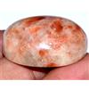 Glitzy Gems 74,55 Ct Natural American Orange Sunstone AGL Certified Cabo Gemma di Alta Qu...