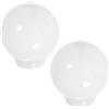 HOLIDYOYO 2pezzi Lampadario Globale Acrilico Paralume Sferico Per Illuminazione Esterna Da Facile Installazione Decorazione Giardino e Patios
